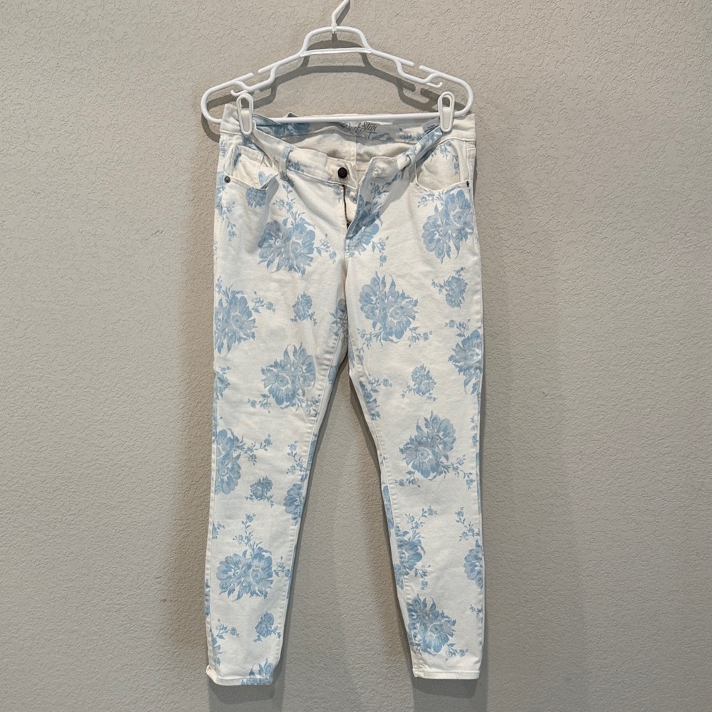 Old Navy Blue Floral Women Jeans
